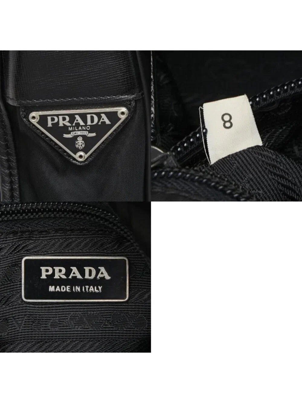 Prada Crossbody Shoulder Bag Black Nylon